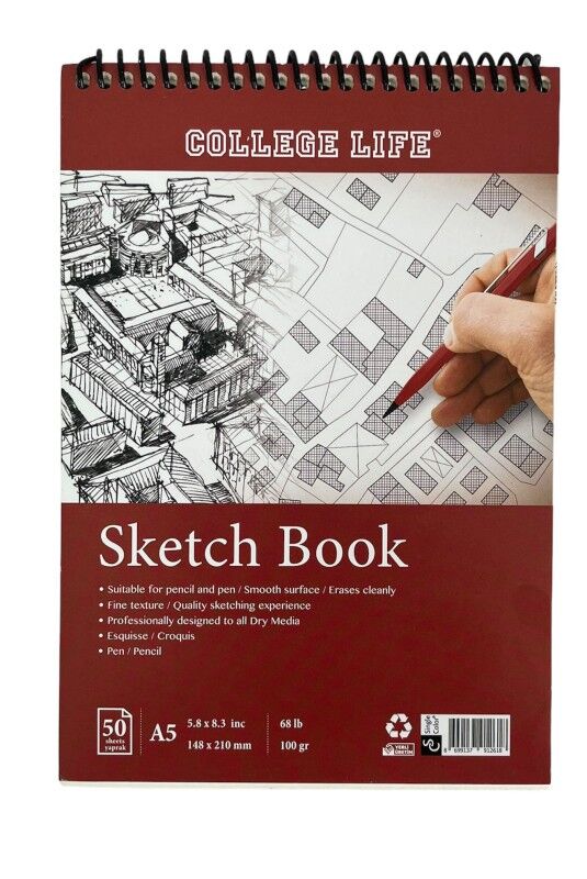 Toptan A5 Eskiz Defteri – 50 Yaprak