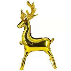 Toptan Büyük Gold Ayaklı Geyik Folyo Balon