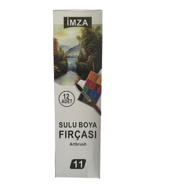 Toptan İmza Suluboya Fırçası No:11 – 12'li Paket