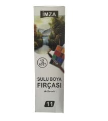Toptan İmza Suluboya Fırçası No:11 – 12'li Paket