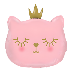 Toptan Kedi Pembe Folyo Balon