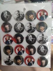 Toptan Atatürk Temalı Rozeti