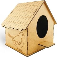 Toptan Alsa Ahşap Maket Küçük Kuş Evi