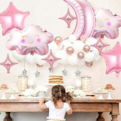 Toptan Pembe Bulut Folyo Balon