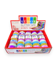 Toptan Südor Simli Desenli Bant – 3m – 5'li Paket