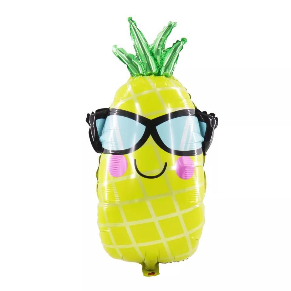 Toptan Gözlüklü Ananas Folyo Balon