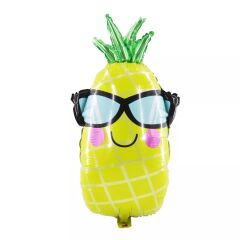 Toptan Gözlüklü Ananas Folyo Balon