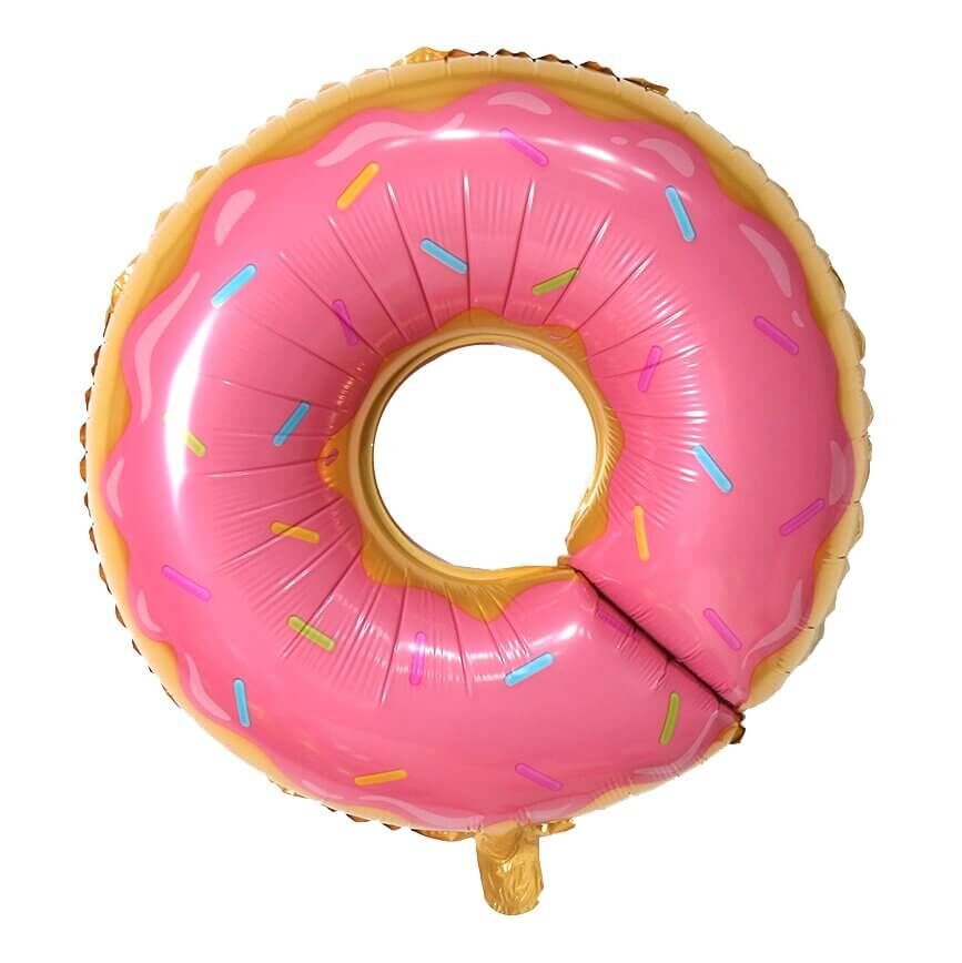 Toptan Pembe Donut Folyo Balon