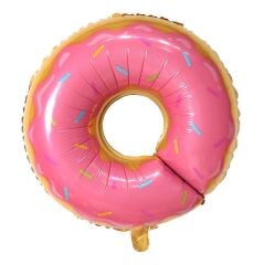 Toptan Pembe Donut Folyo Balon