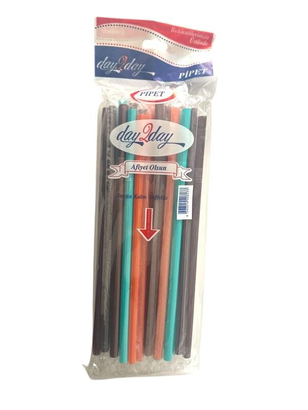 Toptan Day2Day Sargılı Pipet – 25'li Paket