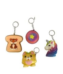 Toptan Squishy Anahtarlık – 24'lü Paket