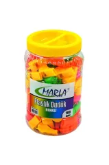 Toptan Renkli Plastik Düdük – 100'lü Paket