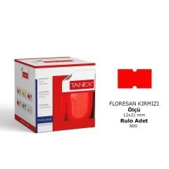 Toptan Kırmızı Çizgili Fiyat Etiketi – 24'lü Paket