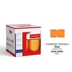 Toptan Turuncu Çizgili Fiyat Etiketi – 24'lü Paket