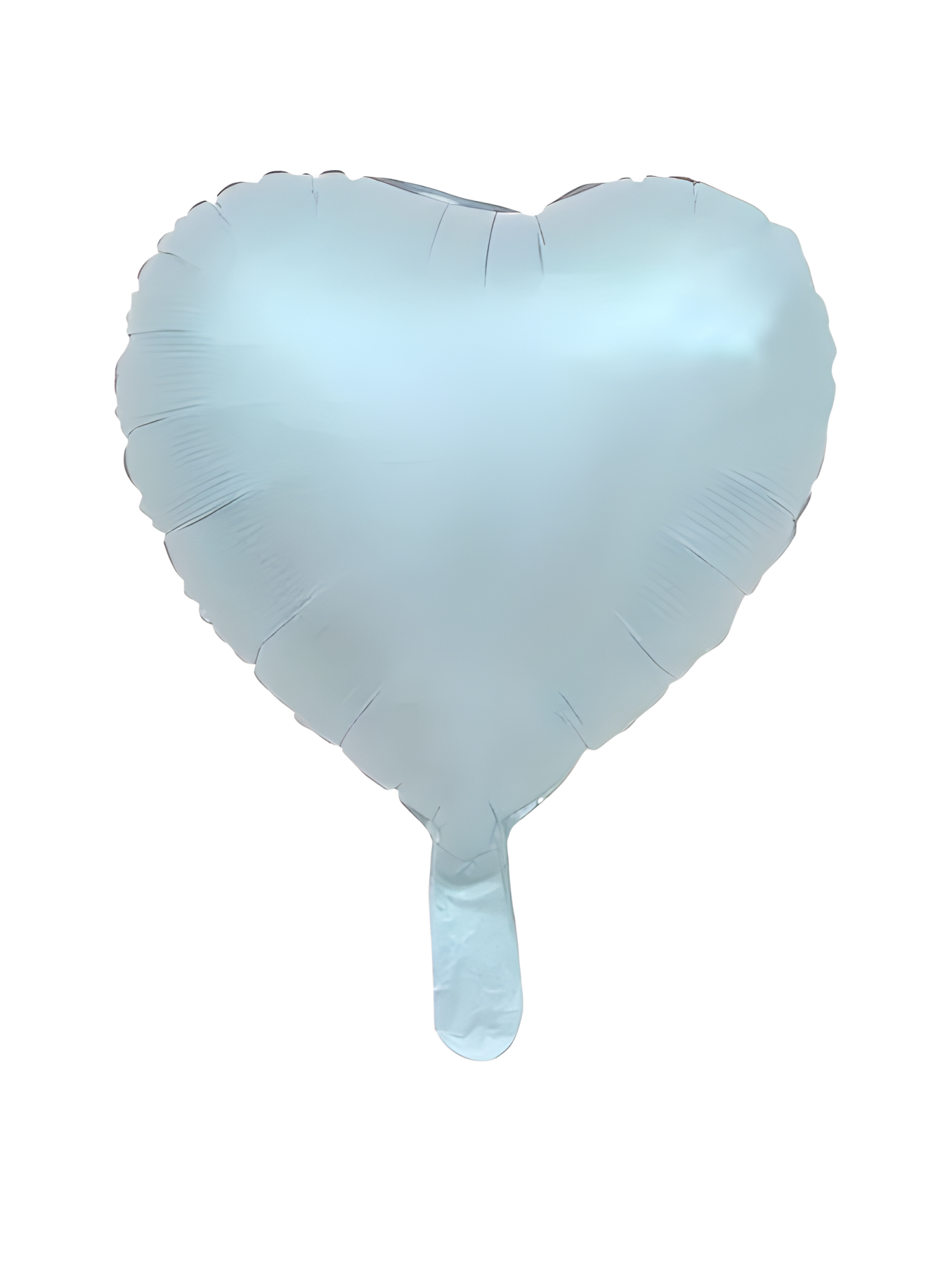 Toptan 18” Saten Bebek Mavi Kalp Folyo Balon