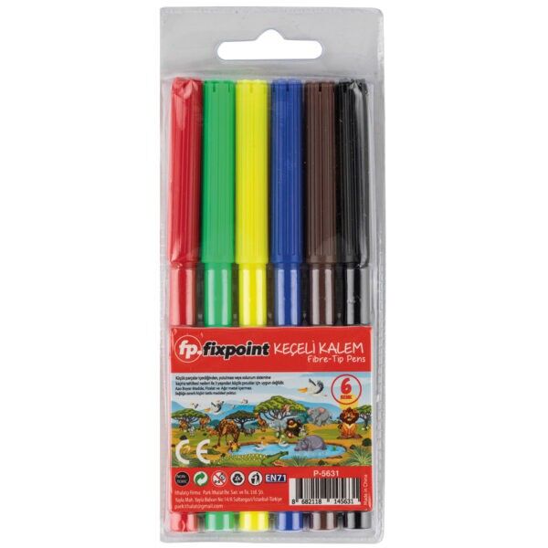 Toptan Fixpoint 6 Renk Keçeli Kalem