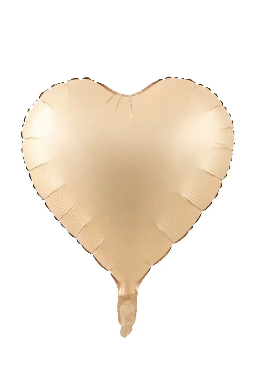 Toptan 18” Saten Kalp Karamel Folyo Balon (50’li Paket)