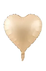 Toptan 18” Saten Kalp Karamel Folyo Balon