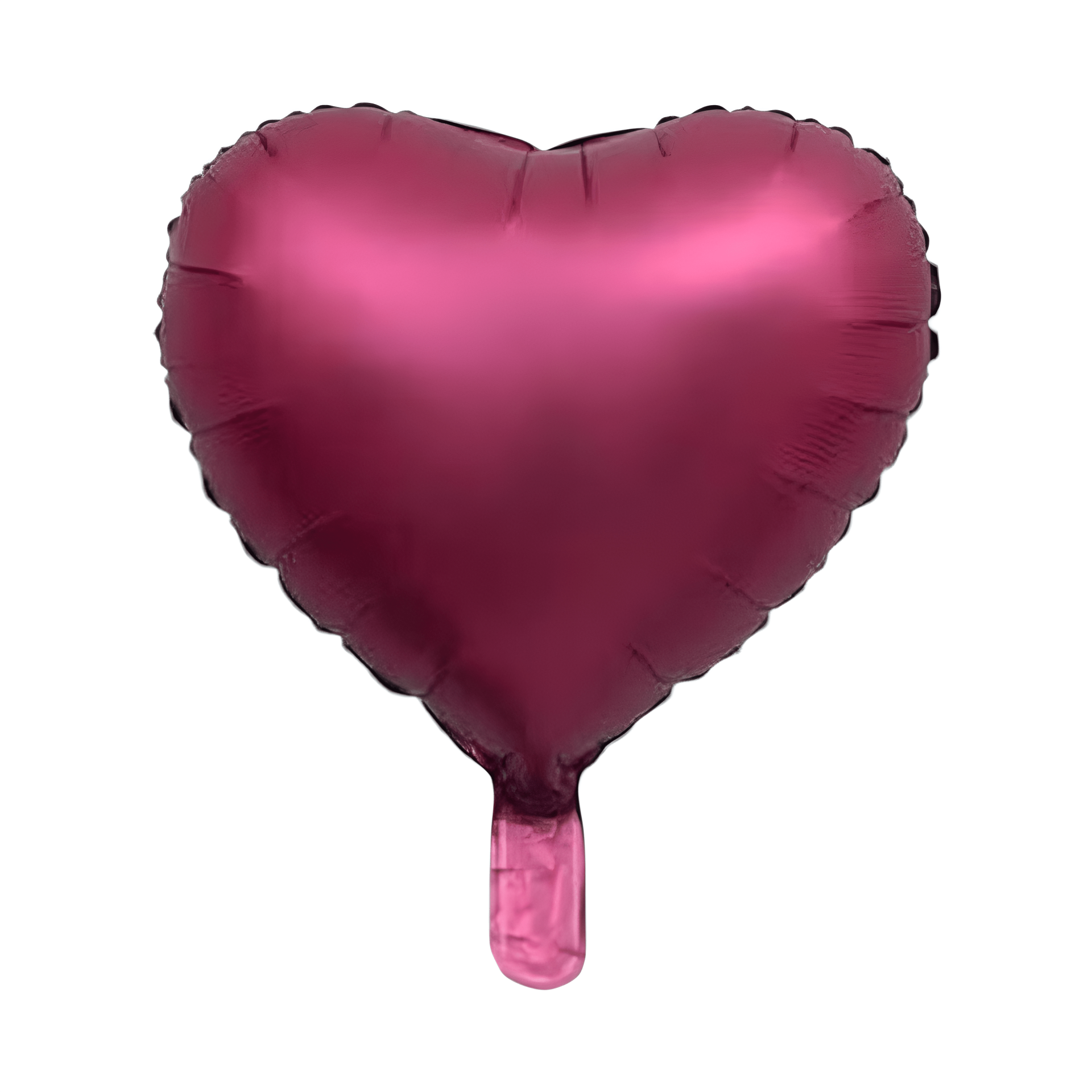 Toptan 18” Saten Kalp Fuşya Folyo Balon