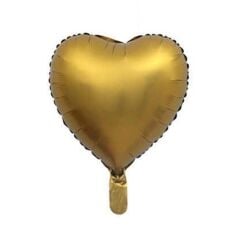Toptan 18” Saten Kalp Gold Folyo Balon