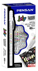 Toptan Pensan 2801 Beyaz Neon Jel Kalem