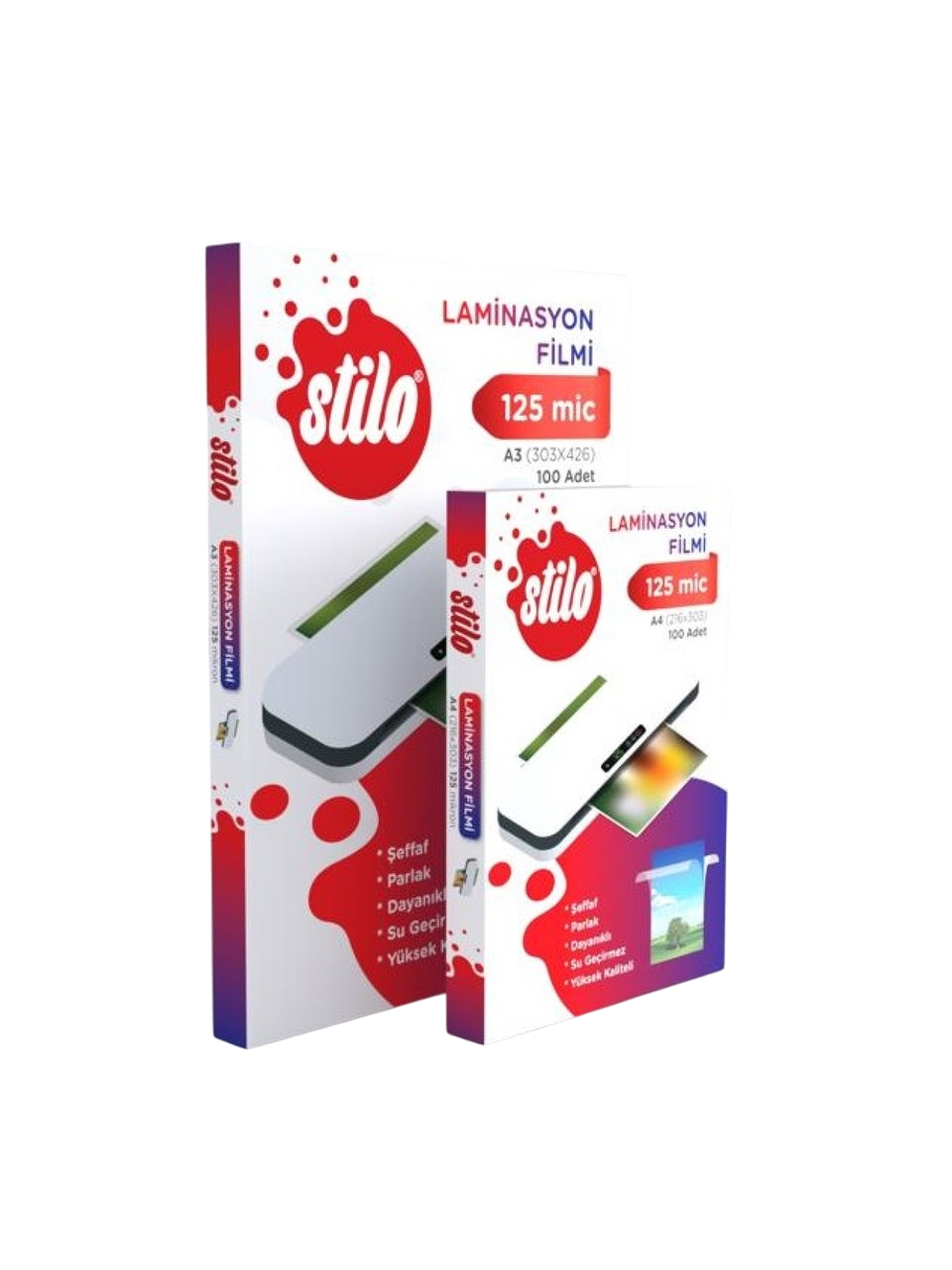 Toptan Stilo Laminasyon Filmi – A4 – 100'lü Paket