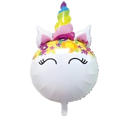 Toptan Eyelash Flower Unicorn Folyo Balon