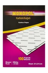 Toptan Monopol Karbon Kağıdı – A3 – Beyaz – 100'lü Paket