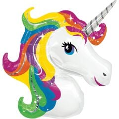 Toptan Unicorn Renkli Folyo Balon