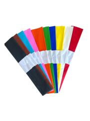 Toptan Vokal Krapon Kağıdı – Karışık Renk – 50x200cm – 10'lu Paket