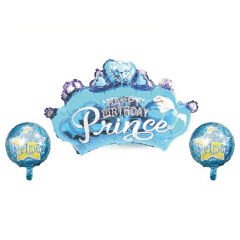 Toptan Prens 3’lü Set Folyo Balon