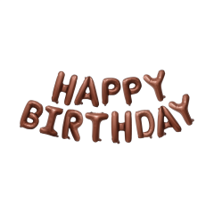 Toptan 16” Happy Birthday Çikolata Folyo Balon