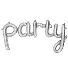 Toptan Party Gümüş Birleşik Yazı Folyo Balon