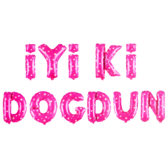 Toptan İyi Ki Doğdun Pembe Folyo Balon