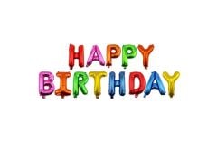 Toptan Happy Birthday Karışık Folyo Balon
