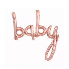 Toptan Baby Rose Birleşik Yazı Folyo Balon