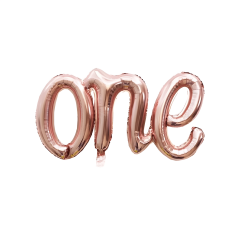 Toptan One Rose Birleşik Folyo Balon