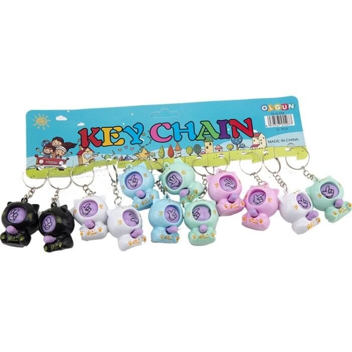 Toptan Taş Kağıt Makas Anahtarlık