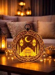 Toptan Cami Siluetli Işıklı Ramazan Dekor
