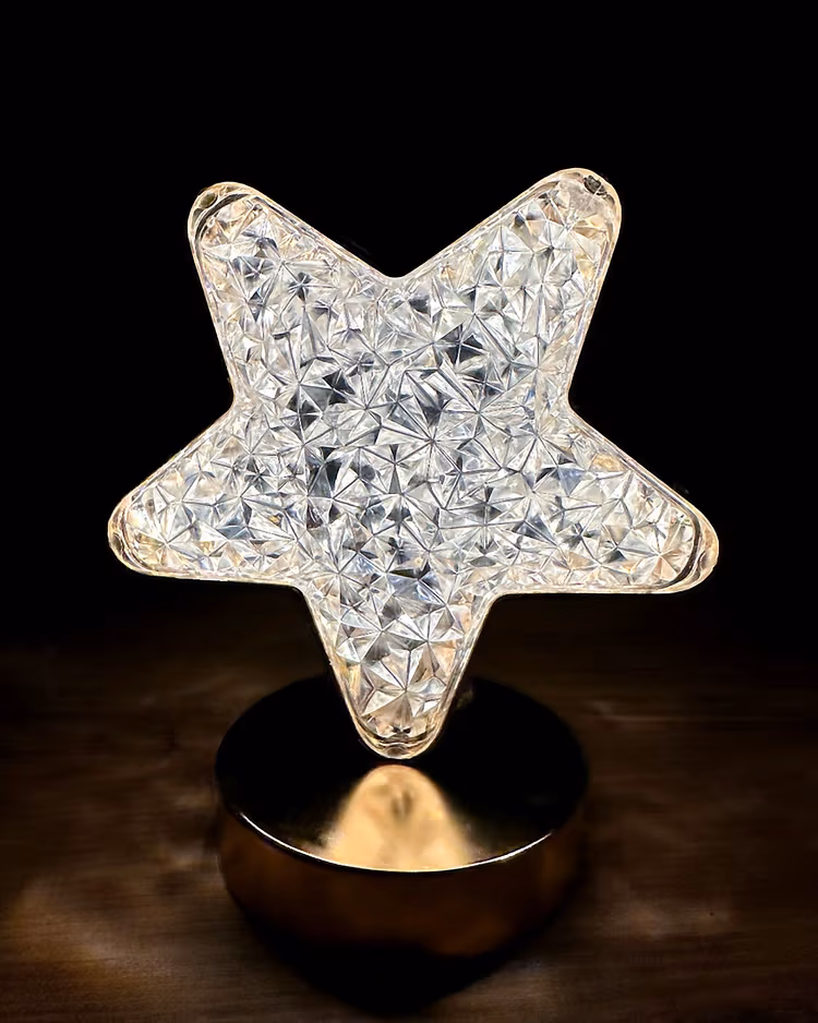 Toptan Kristal Yıldız LED Lamba Dekor