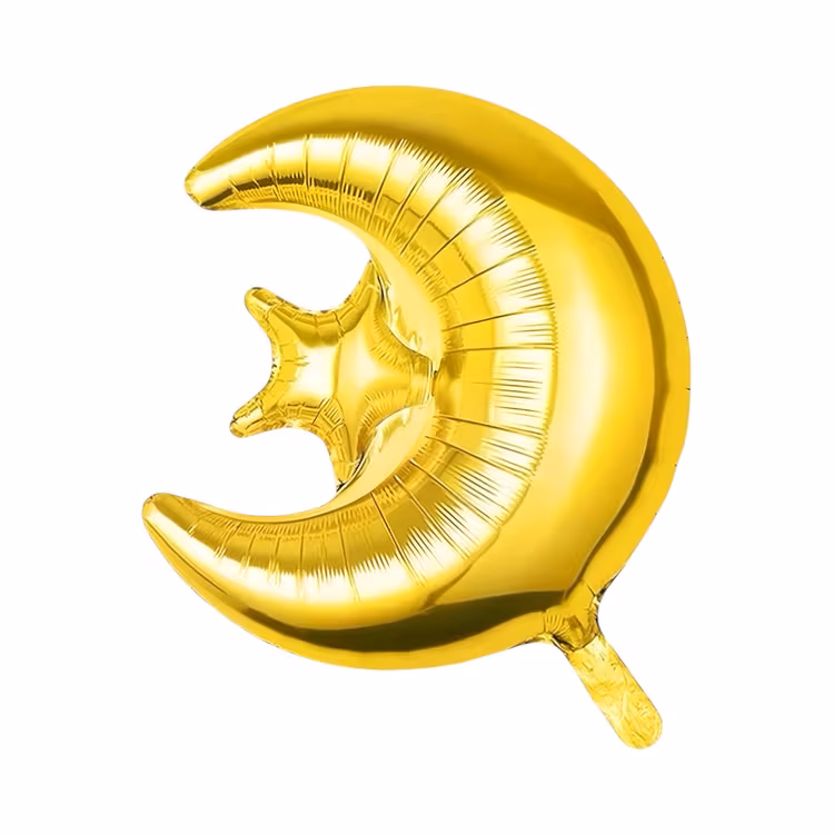 Toptan Ramazan Gold Ay Yıldız Folyo Balon