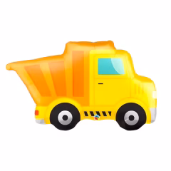 Toptan Damperli Sarı Kamyon Folyo Balon