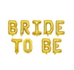 Toptan Bride To Be Gold 16″