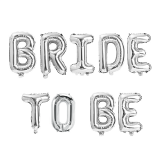Toptan Bride To Be Gümüş 16″