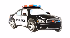 Toptan Polis Arabası Folyo Balon