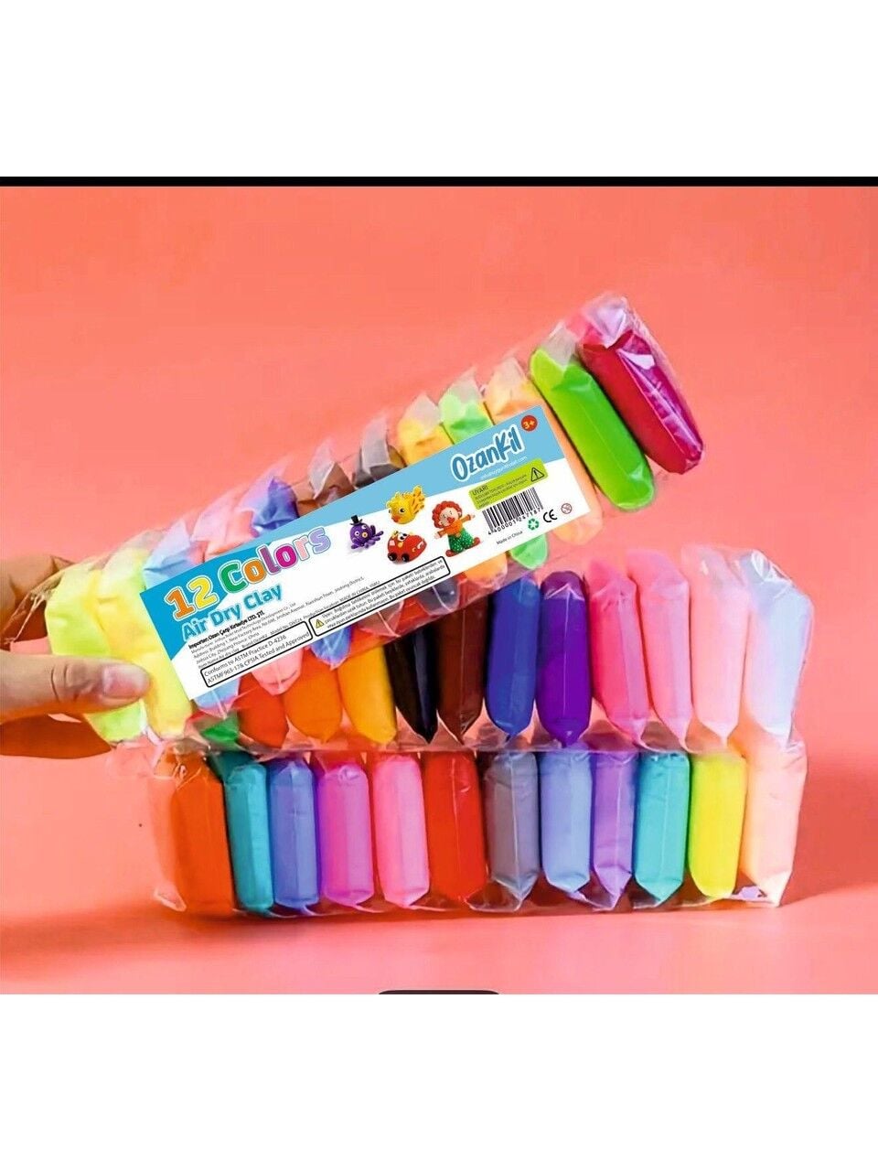 Toptan Zıplayan Oyun Hamuru (12 Renk)