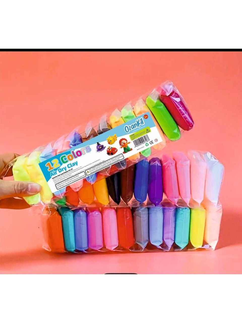 Toptan Zıplayan Oyun Hamuru (12 Renk)