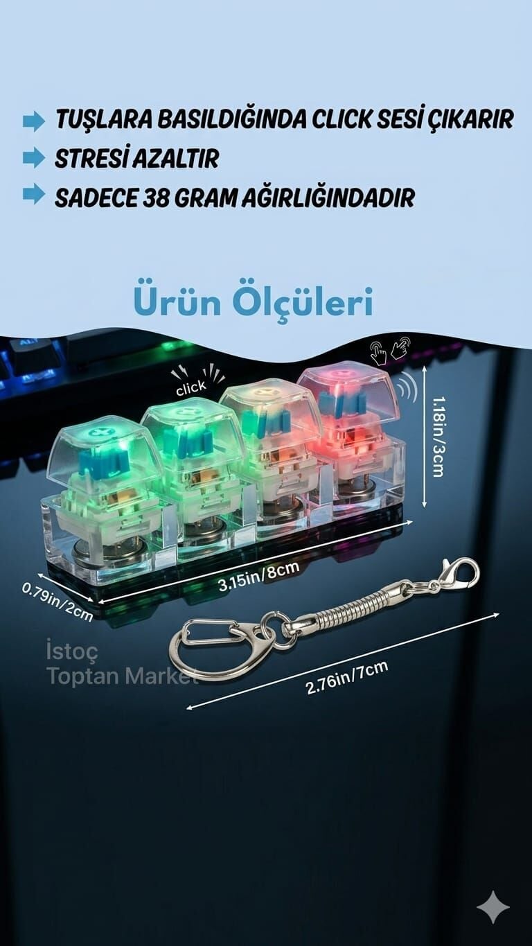 Toptan Işıklı Klavye Anahtarlık