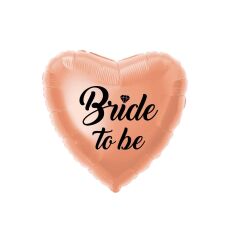 Toptan Bride To Be Heart Rose Folyo Balon