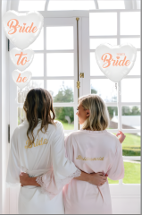 Toptan Bride To Be Dikine Kalp Folyo Balon